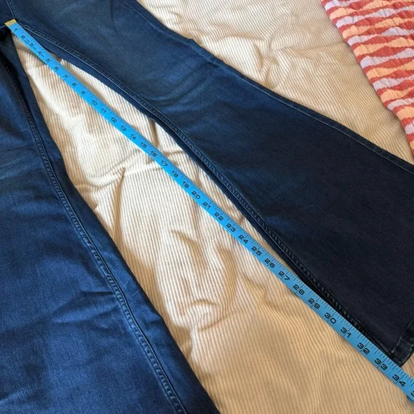 NWT Free People Penny Pull-On Flare Jeans Rich Blue Size 25 - Picture 14 of 14
